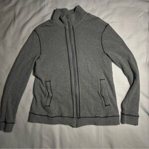 Michael Kors Gray Zip-Up Sweater